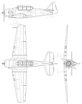 vue en plan de l’avion