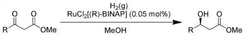 Hydrogénation asymétrique de Noyori