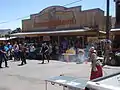 Théâtre de rue à Oatman en 2010