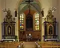 L'intérieur d'église.