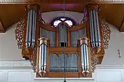 Orgue construit en 1857 par Stiehr-Mockers, entretenu par Louis Mockers entre 1885 et 1907 et restauré en 1997 par Gaston Kern.