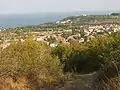 Vue panoramique prise du nord-ouest vers le sud-est