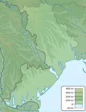 Voir sur la carte topographique de l'oblast d'Odessa