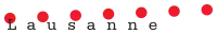 Logo de la ville de Lausanne, 1999.