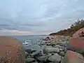 Côte rocheuse.