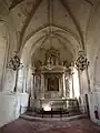 Le retable classé du XVIIIe siècle.