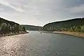 Le lac à l'étiage