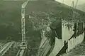 Le chantier du barrage (hiver 1954-55)