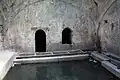 L'intérieur des bains romains