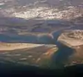 Île de Armona (à droite, habitée) et Île de Culatra (à gauche)
