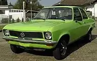 Opel Ascona (1973–1975), vue avant