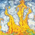 Walter Ophey : Fantaisie d'automne, 1912, huile sur toile, 160&nbsp;×&nbsp;160&nbsp;cm