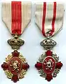 Ordre de la Croix-Rouge de Belgique. initié en 1880.