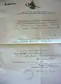 Traduction du document de l'Ordre du Médjidié Classe 4