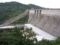 Barrage d'Orlík (364 MW) sur la Vltava, 2008.