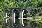 Le pont ferroviaire sur l'Orne.