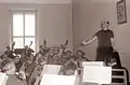 (en)Oskar Danon (Sarayevo 1913-2009 Belgrade), compositeur et chef d'orchestre, ici à Maribor en 1961