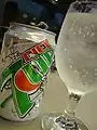 Canette 7 Up datant de 2009.