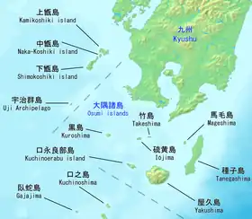 Les îles Osumi dont Take-shima