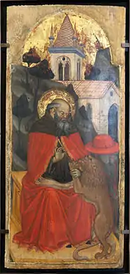 Saint Jérôme guérisant le lion, Ottavianno Nelli