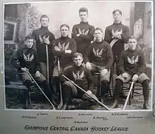 Photographie des Capitals d'Ottawa en 1898
