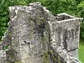 Le château vu depuis le parapet.