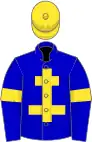 Blue, Yellow cross of Lorraine, armlets and cap