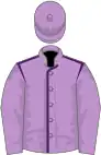 Mauve, purple seams on body