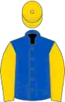 Bleue Roy manches et toque d'or