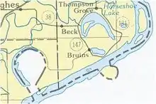 portion de carte géographique