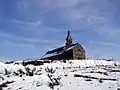 Le Menez Bré sous la neige.