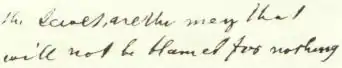 Écriture en lettres manuscrites.