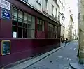 Fin de la rue à la jonction de la rue de Nesle.