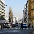 Rue Charcot vue depuis la place Jeanne-d'Arc.