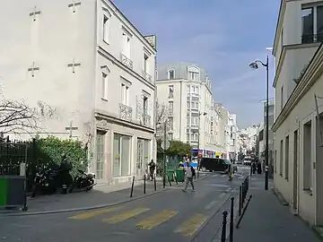 Rue de l'Orillon vue en direction du boulevard de Belleville.