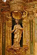 Statue de la boiserie du chœur.
