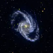 Image captée dans le domaine de l'ultraviolet par GALEX.