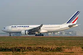 L'avion impliqué (F-GZCP) en mars 2007, qui s'abîmera en mer deux ans plus tard.
