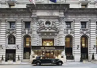 Entrée de l'hôtel