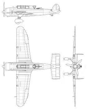 vue en plan de l’avion
