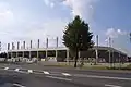 Photo du stade pendant sa construction.
