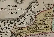 Une carte détaillée de la Palestine du 18e&nbsp;siècle