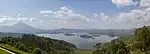 Vue panoramique du lac Ruhondo dans le nord du Rwanda en 2015.