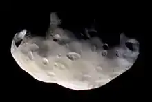 Vue rapprochée de Pandore prise par Cassini.