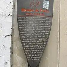 No 4 : Panneau Histoire Barrière de Belleville.