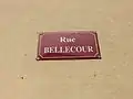 Panneau de la rue Bellecour.
