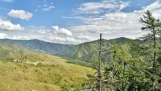 Panorama depuis le col vers le sud.