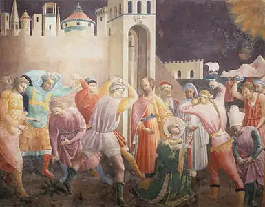 Lapidation de saint Étienne.