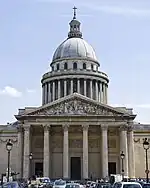 Le Panthéon vu de face tel qu'il est représenté sur le revers.