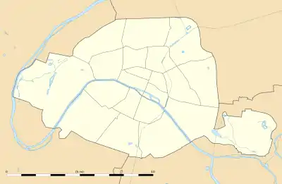Localisation de Paris à Paris